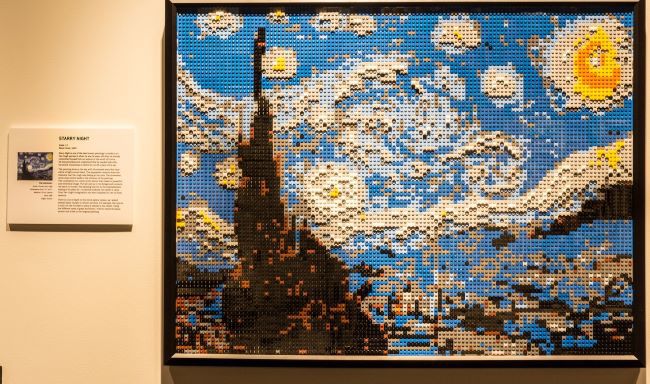 "Starry Night" by Nathan Sawaya (after Vincent Van Gogh)